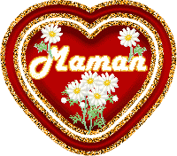 Gif animé maman coeur
